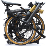 Faltrad Brompton T Line Ceratech Cobalt Black 4 Speed