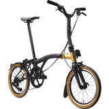 Faltrad Brompton T Line Ceratech Cobalt Black 4 Speed